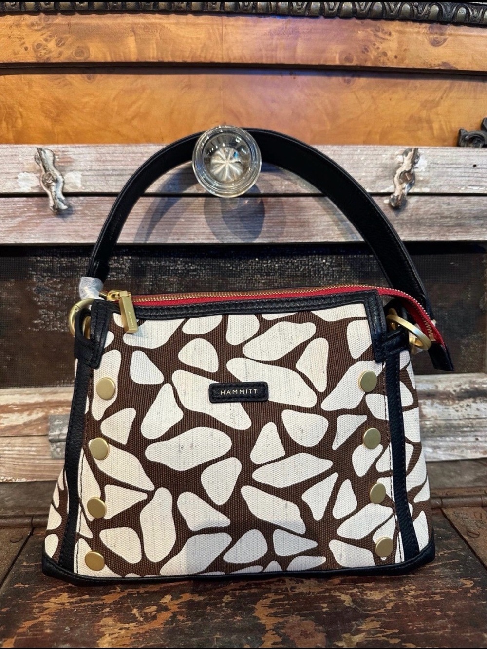 Hammitt Bryant Medium, Giraffe/Brushed Gold